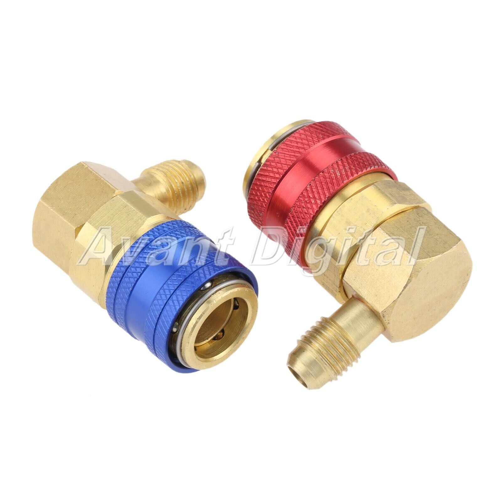 1/4" FL-Female x 1/2"ACME R-12 to R-134a Conversion tank Quick Coupler Set R134a