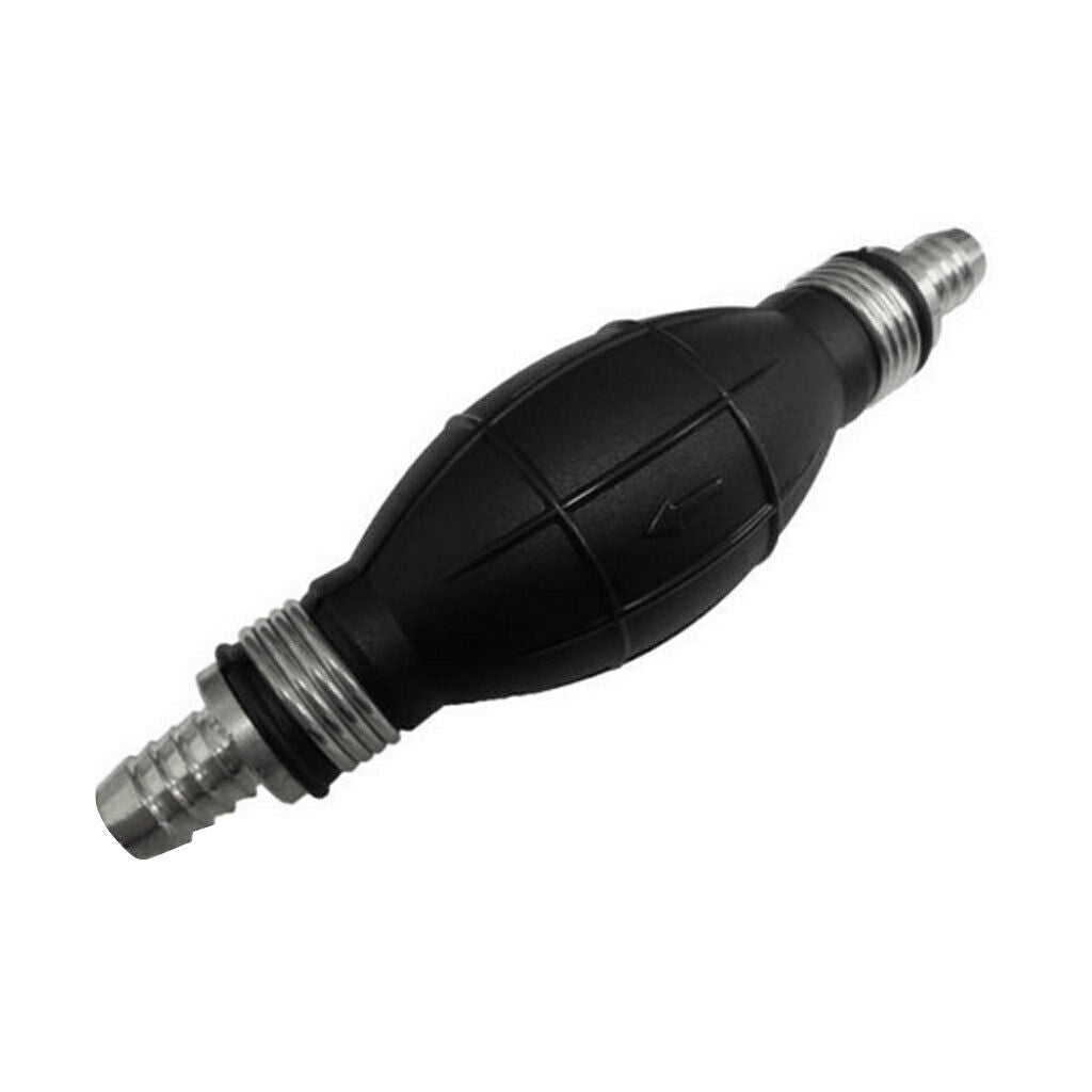12mm Straight Black Rubber Fuel Line Primer Bulb for Outboard/Inboard Engine