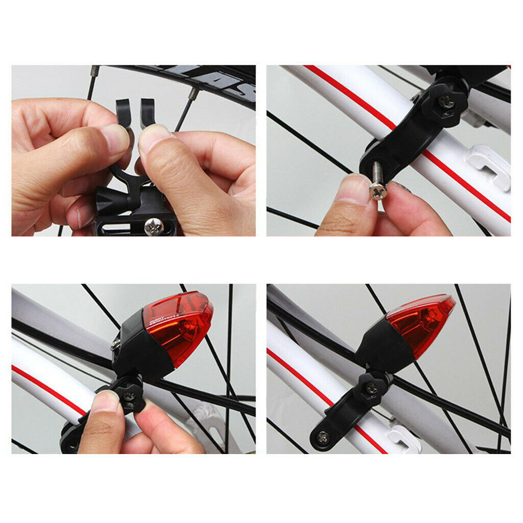Bicycle Rear Light Magnet Induction LED Bike Tail Light No Battery Self-powered