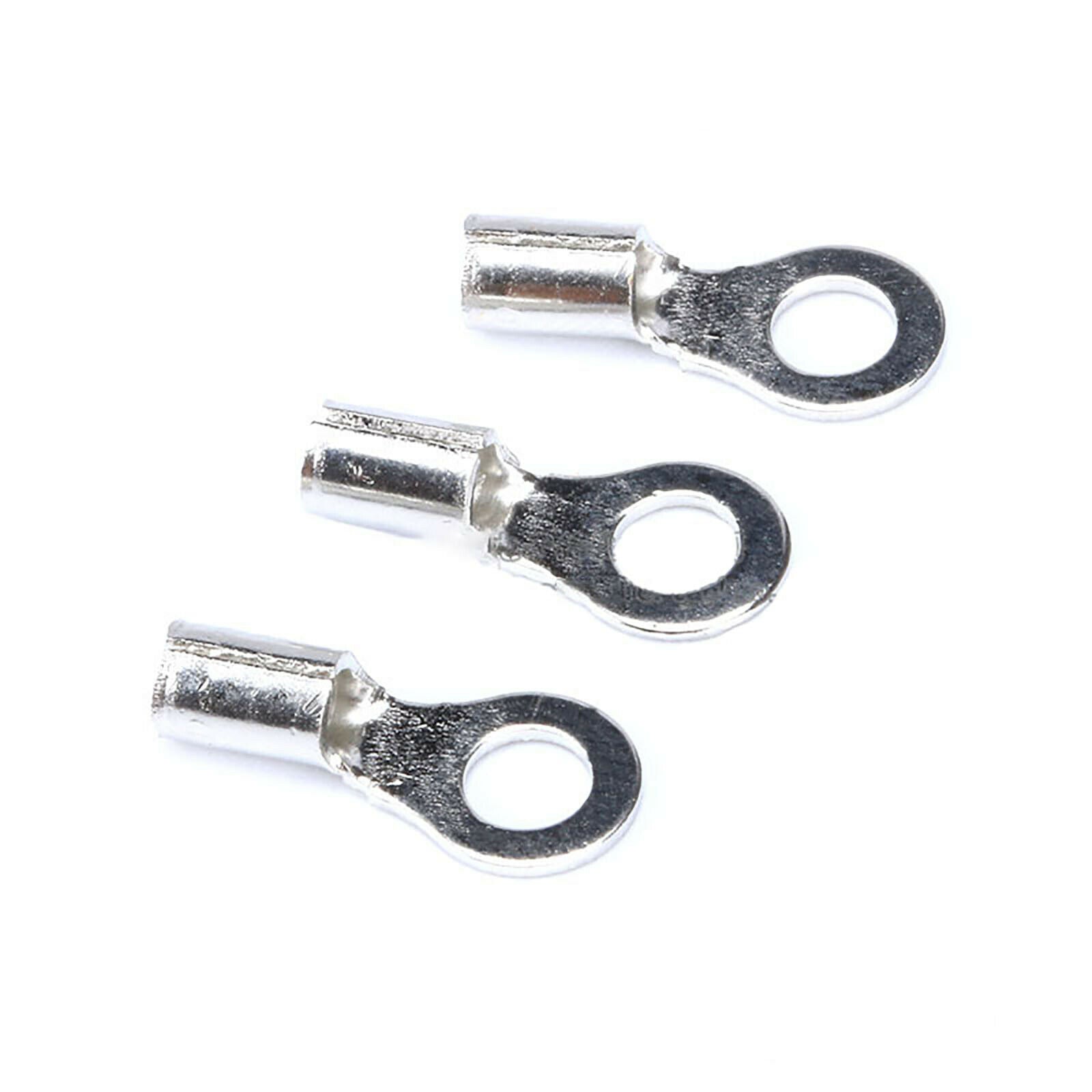 50Pc Uninsulated 1.25-3.2 Spade Ring Terminals Connector Crimp Electrical Wiring