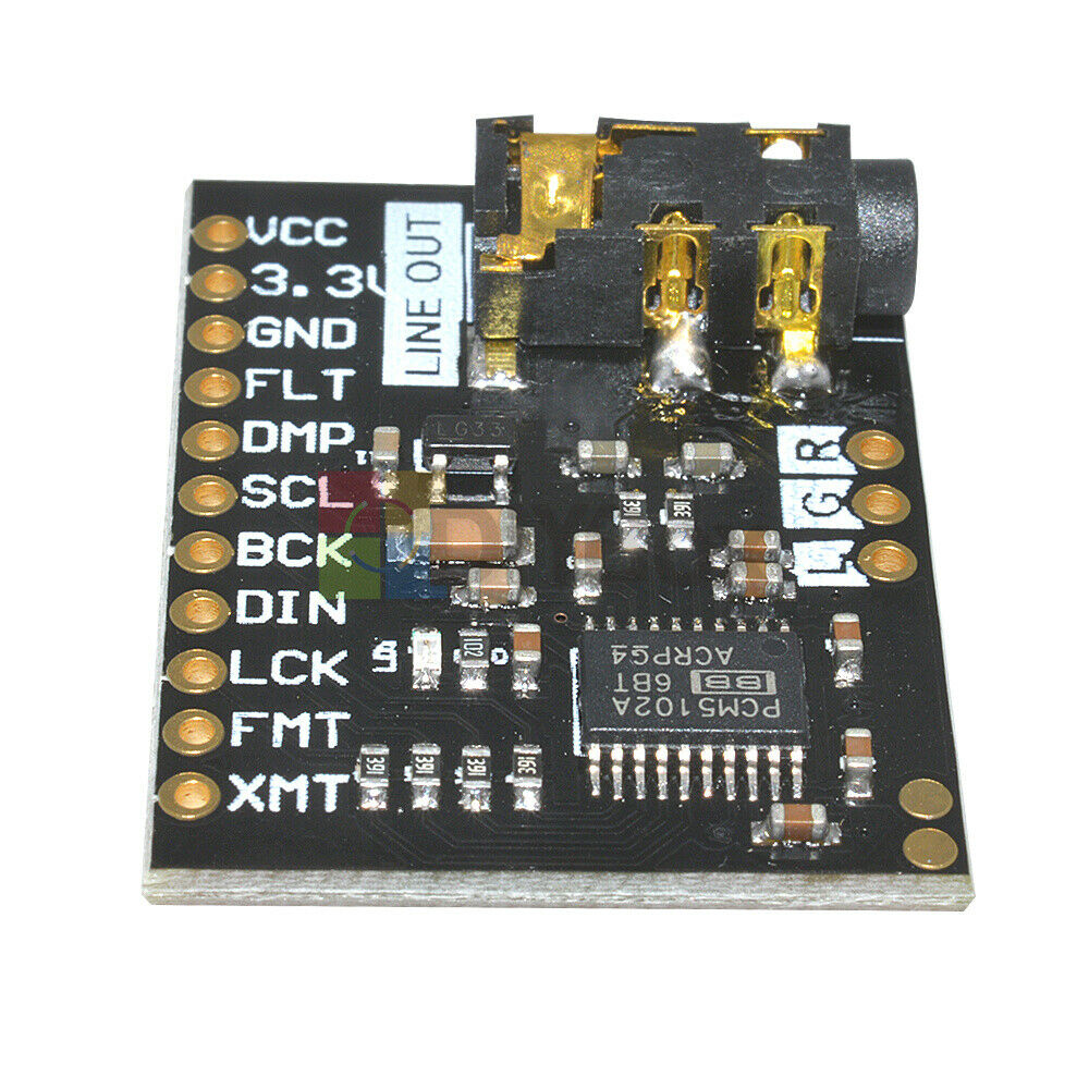 I2S PCM5102A DAC Decoder 32bit Player Module ES9023 PCM1794 For Raspberry Pi New