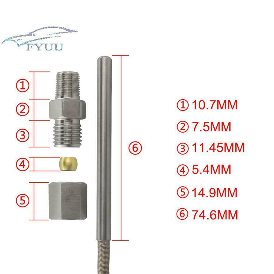 1*For BF CR A1 Gauges Exhaust Gas Temperature EGT Probe Sensor 1/8-27 NPT Thread
