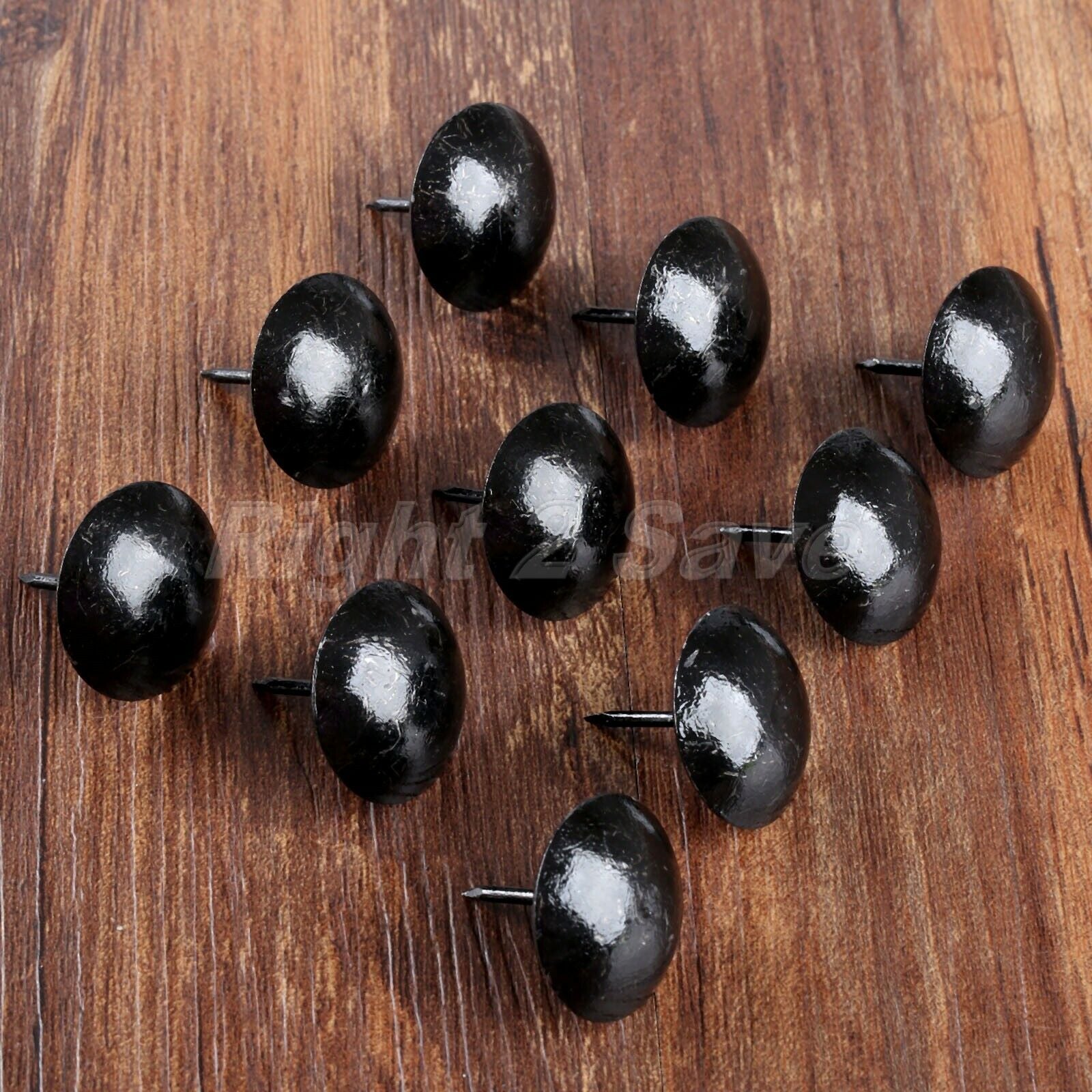10Pcs Black Upholstery Nails Sofa Tack Studs Pins Jewelry Box Furniture Hardware