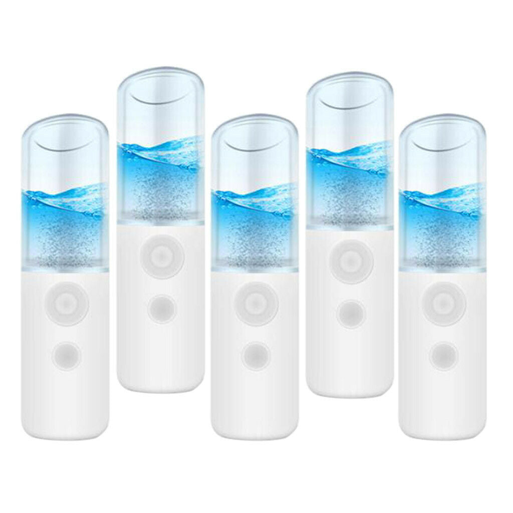 5 Pieces USB Nano Mister Hydration Facial Moisturizing Sprayer Instrument
