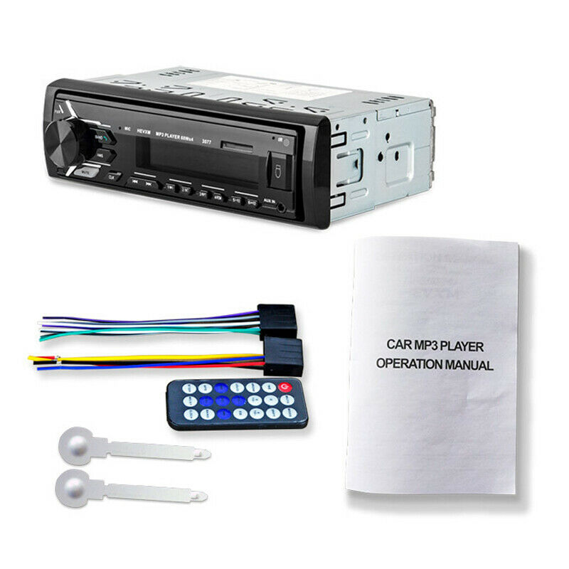 DC12V Multifunction Bluetooth Vehicle MP3 Player FM Radio AUX Audio LCD Display