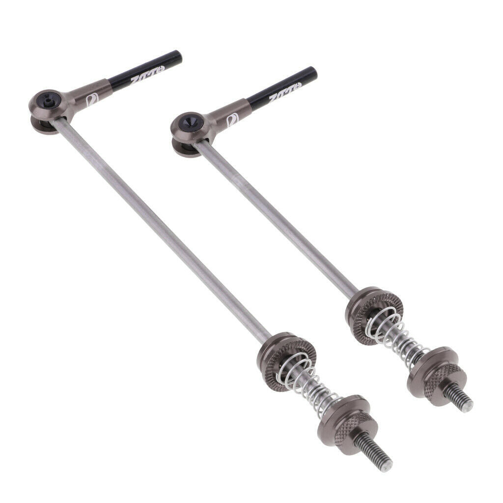 1 Sete Bicycle Quick Release Skewer Set Titanium For Road Bike MTB  Black