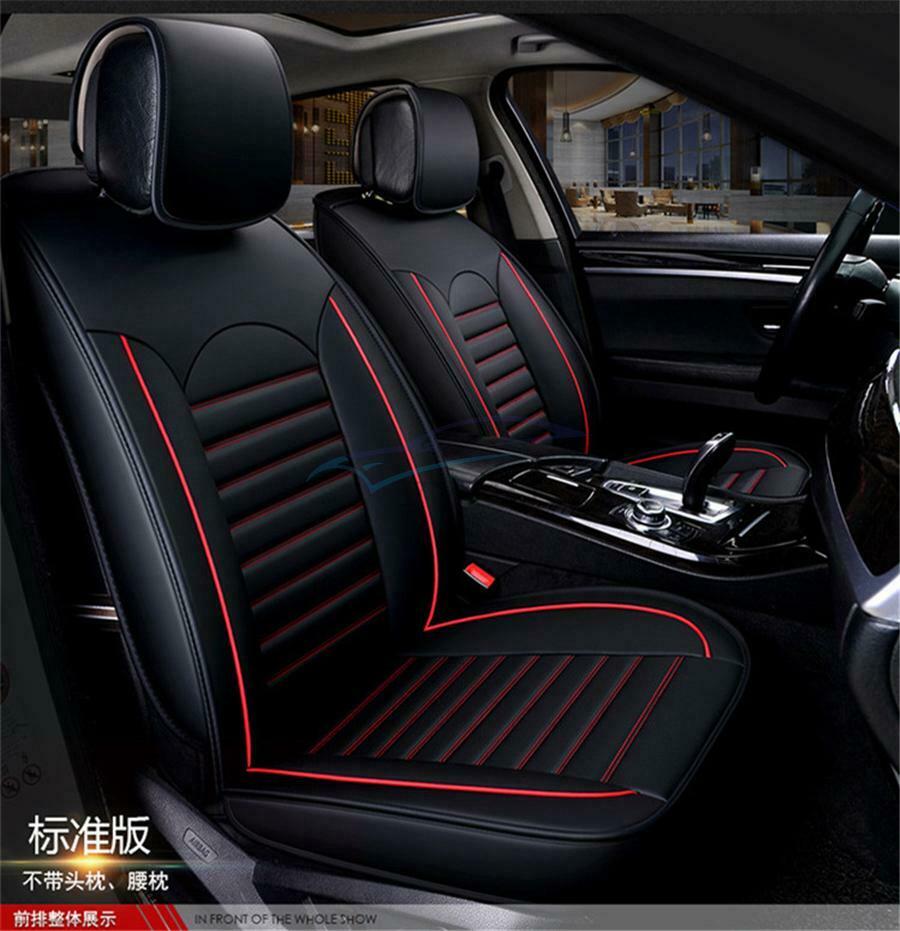 Single Front Car Seat Cover PU Leather 6D Full Surrounded Auto Seat Cushion Pad