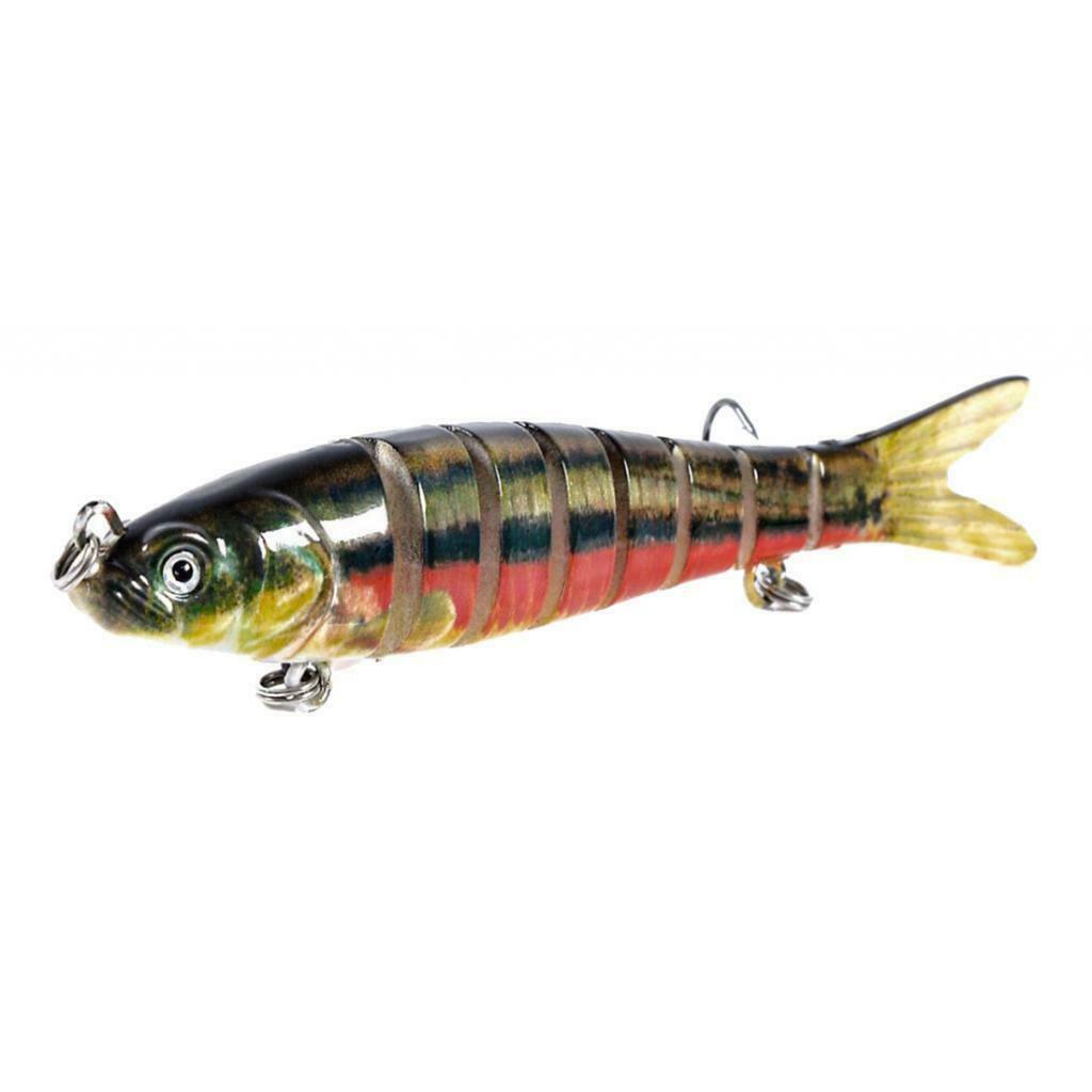 Artificial Fishing Swim Bait Simulate Life-like Multi Jointed Fish Lure 8