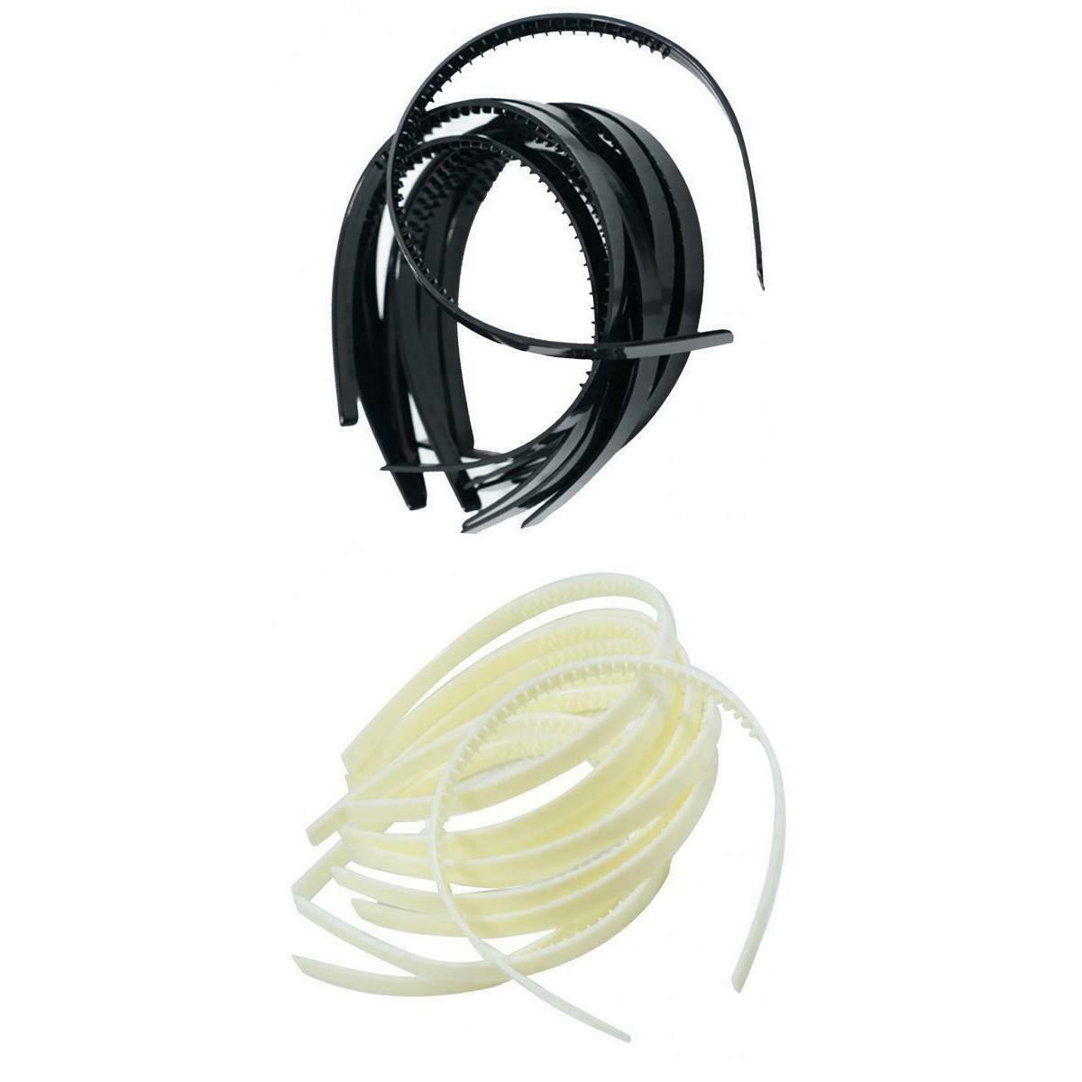 20pcs 10mm   Plastic Alice Hair Bands Headbands DIY Hair Headwear