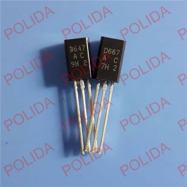 20pairs OR 40PCS TO-92L 2SB647A-C/2SD667A-C 2SB647A/2SD667A B647A/D667A