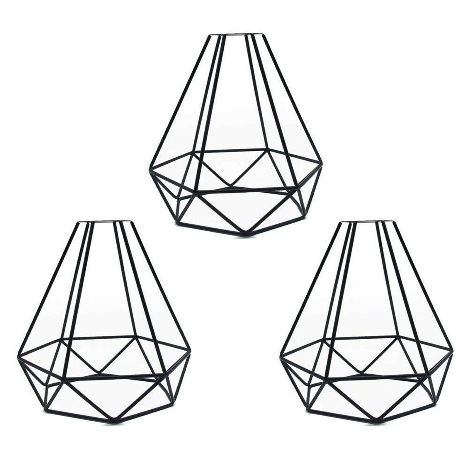 Metal Cage Industrial Wire Frame Pendant Light Loft Ceiling Lamp Shade Black
