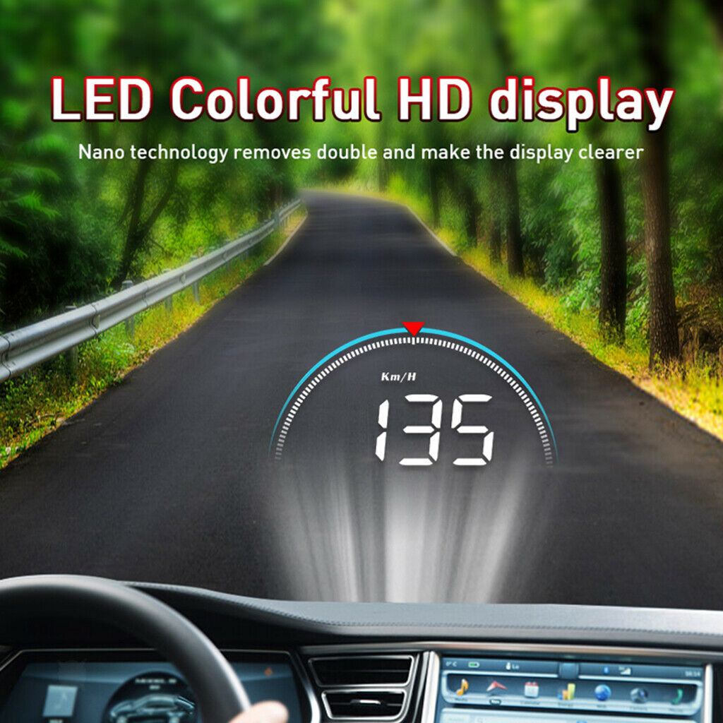 Car-Styling Auto Hud Head Up Display Speed Projector KM/H MPH 3.5x2.1x1inch
