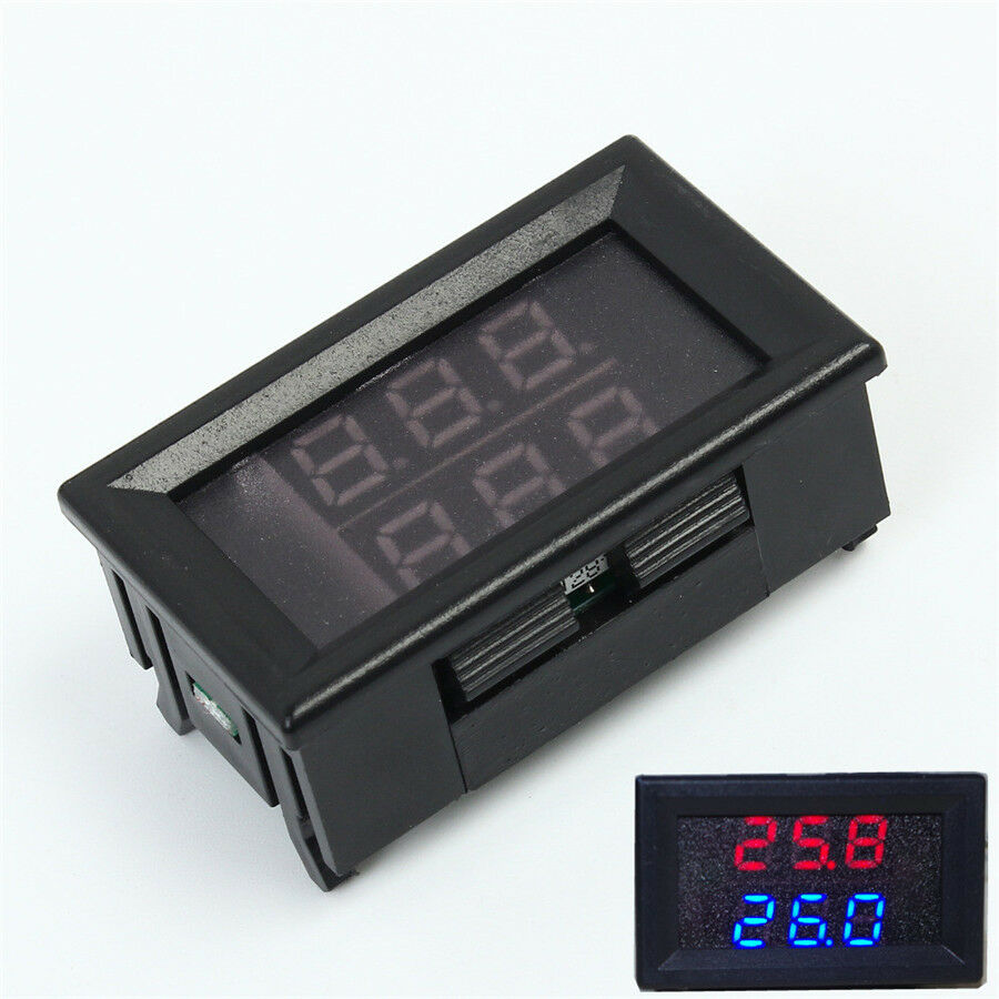 Dual Digital Intercooler Supercharger Temperature Gauge Sensor Air Charge Water