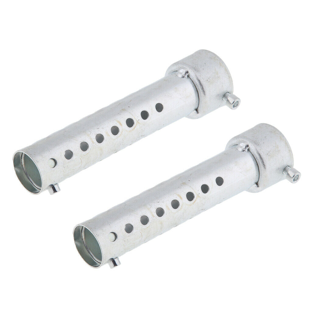 2pcs Motorcycle Muffler Insert Baffle Can Silencer Stainless Steel 35mm