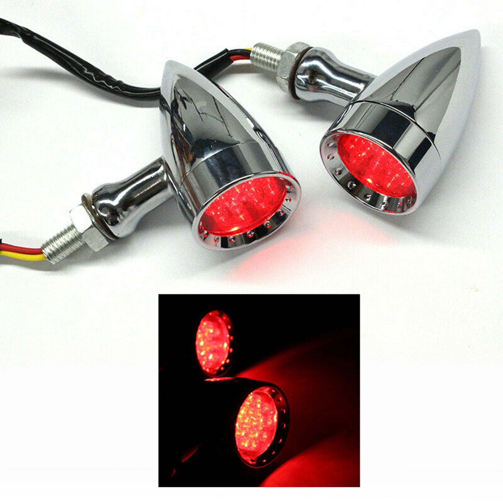 Turn Signal Light Anti-scratch Durable Motorcycle Scooter Indicators Red