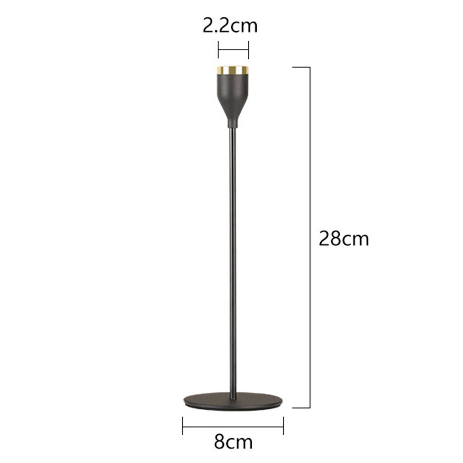 3x Metal Candle Holders Candlesticks Candelabra for Home Taper Pillar Candle