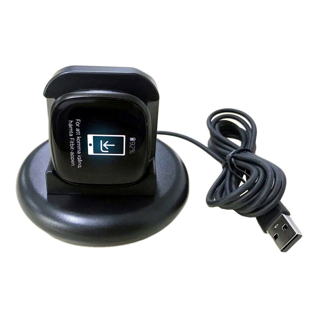 USB Charging Cable Charger Dock Cradle Base for  Versa3/Sense Smart Watch