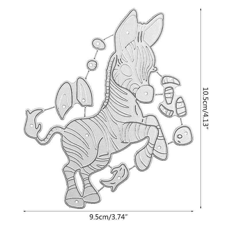 Cartoon Little Zebra Carbon Steel Cutting Dies DIY Scrapbooking Photo Album