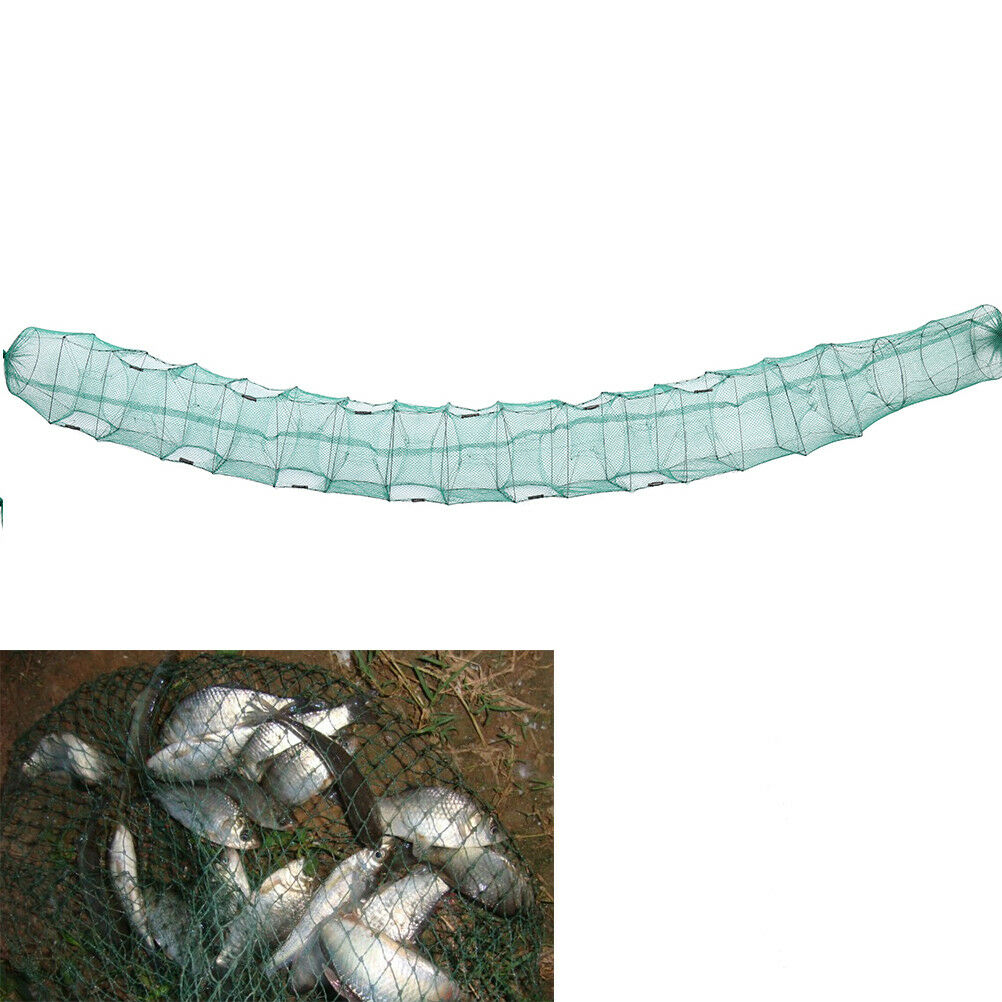 Nylon Foldable Portable Crab Crayfish Catcher Live Trap Fishing Eel Lure- JfBDD