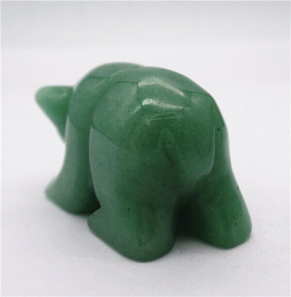 47x28x23mm Natural Green Aventurine Carved Bear Decoration Statue Decor HH7728