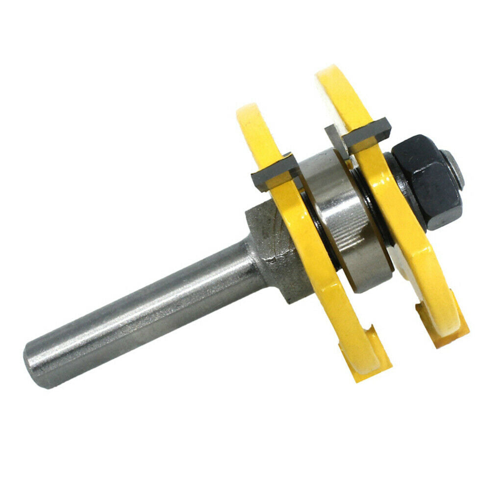 2 Pieces Router Bit Joint T Slot - 8mm Shank Milling Cutter for Cabinet Door