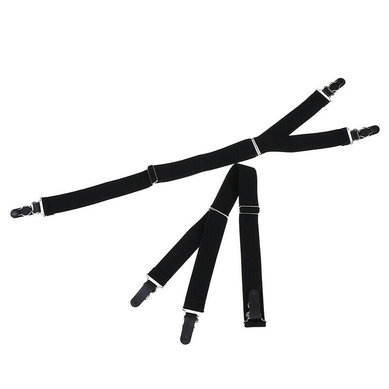 Shirt Stays Garter Belt Suspenders Elastic Shirt HolderAdjustable Sock SuspDEAU
