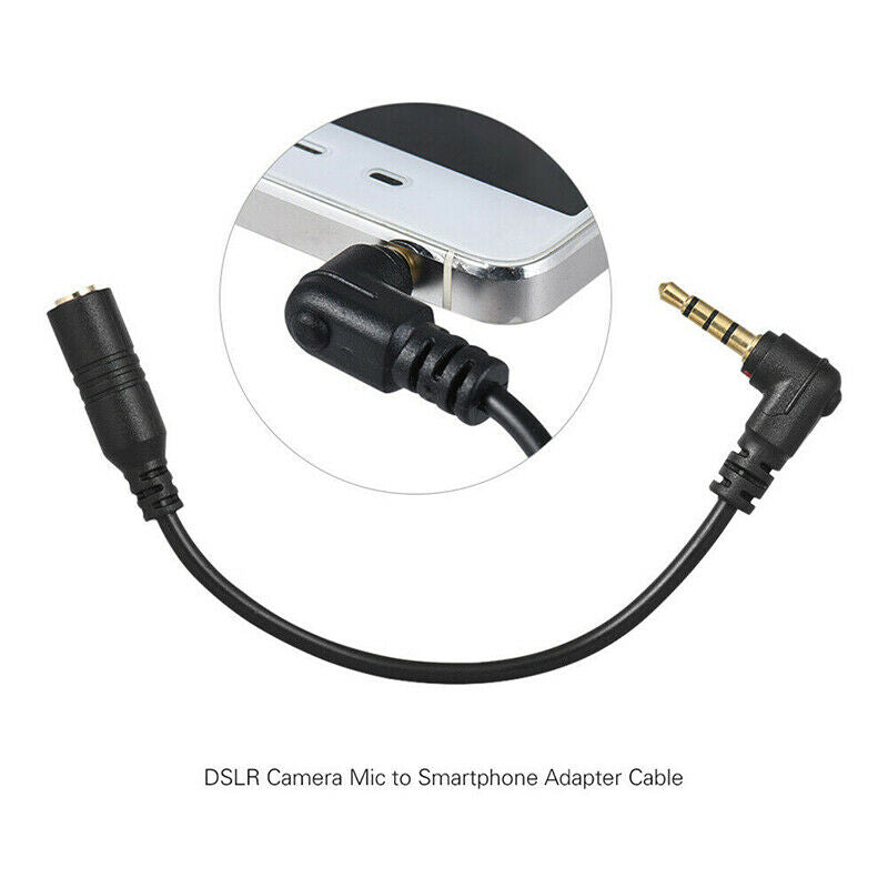 3.5mm 3 Pole TRS Female To 4 Pole TRRS Male Microphone Adapter For Pho.l8