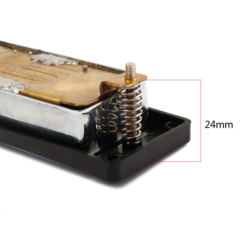 Mini Humbucker Pickups Bridge and Neck Set for Electric Guitar Parts Chrome