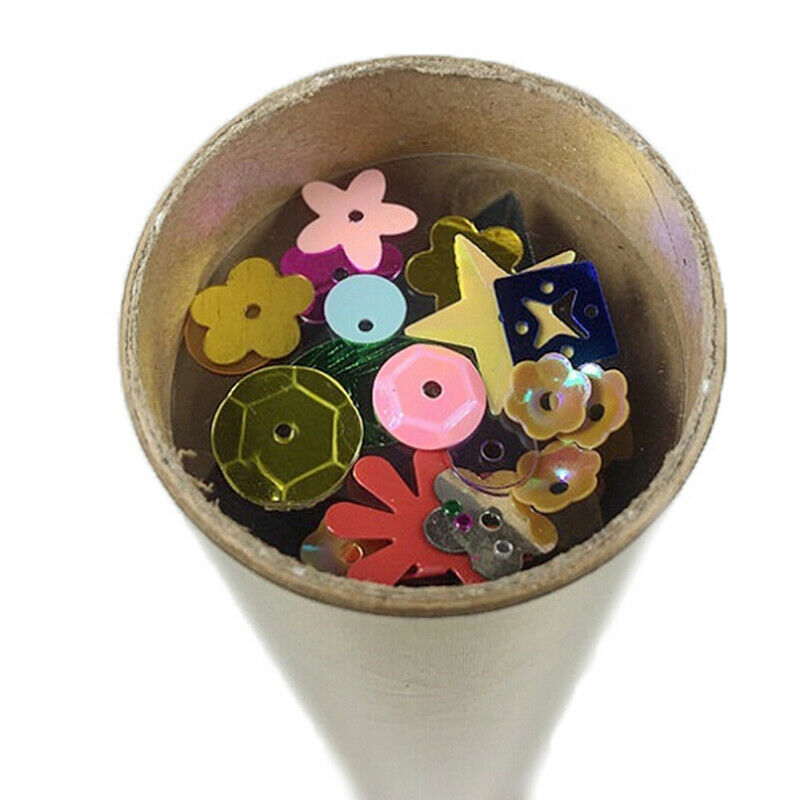 DIY Colored Rotating Kaleidoscope Kits Science Educational Craft Kid Toys.l8