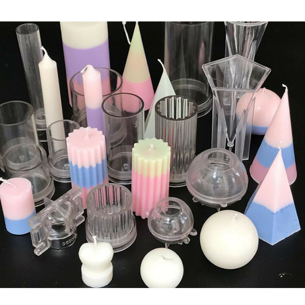 Heart Cylinder Silicone Candle Mold DIY Candle Soap Mould Template Handcraft