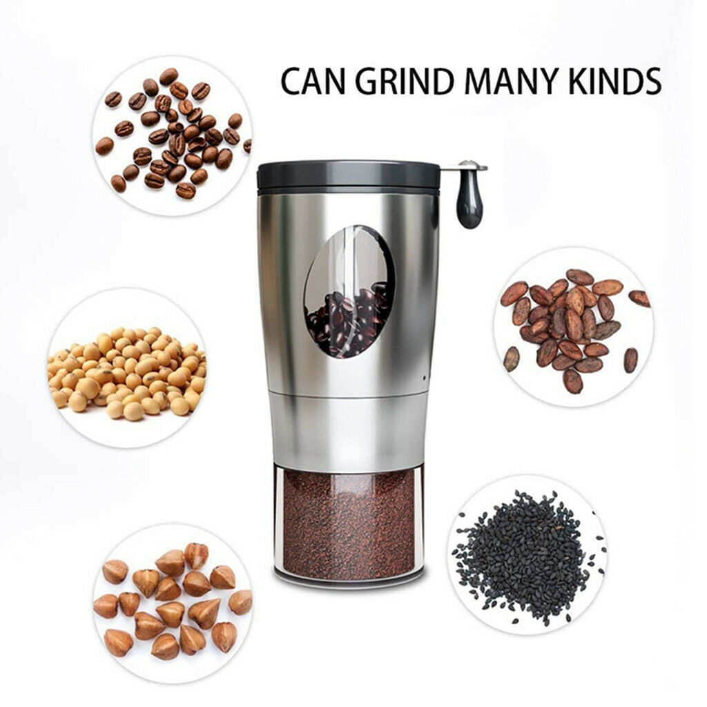 Manual Coffee Grinder Ceramic Bean Burr Mill Camping Home Coffee Making