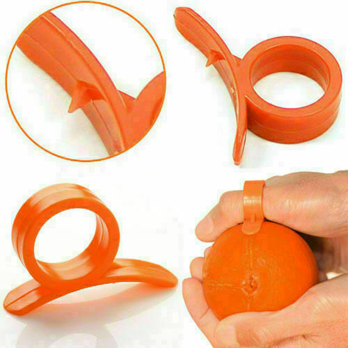Orange Lemon Citrus Fruit Stripping Ring Peeler Cutter Slicer Skin Remover Open