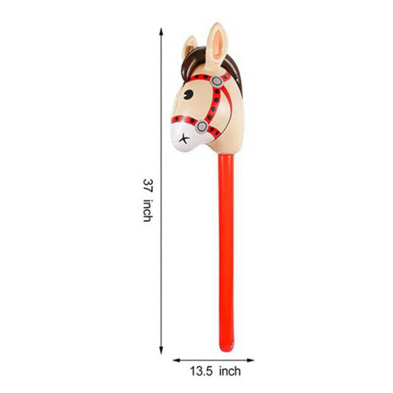 Inflatable Horse Heads Cowgirl Stick Outdoor Educational Children Kid Gif.l8