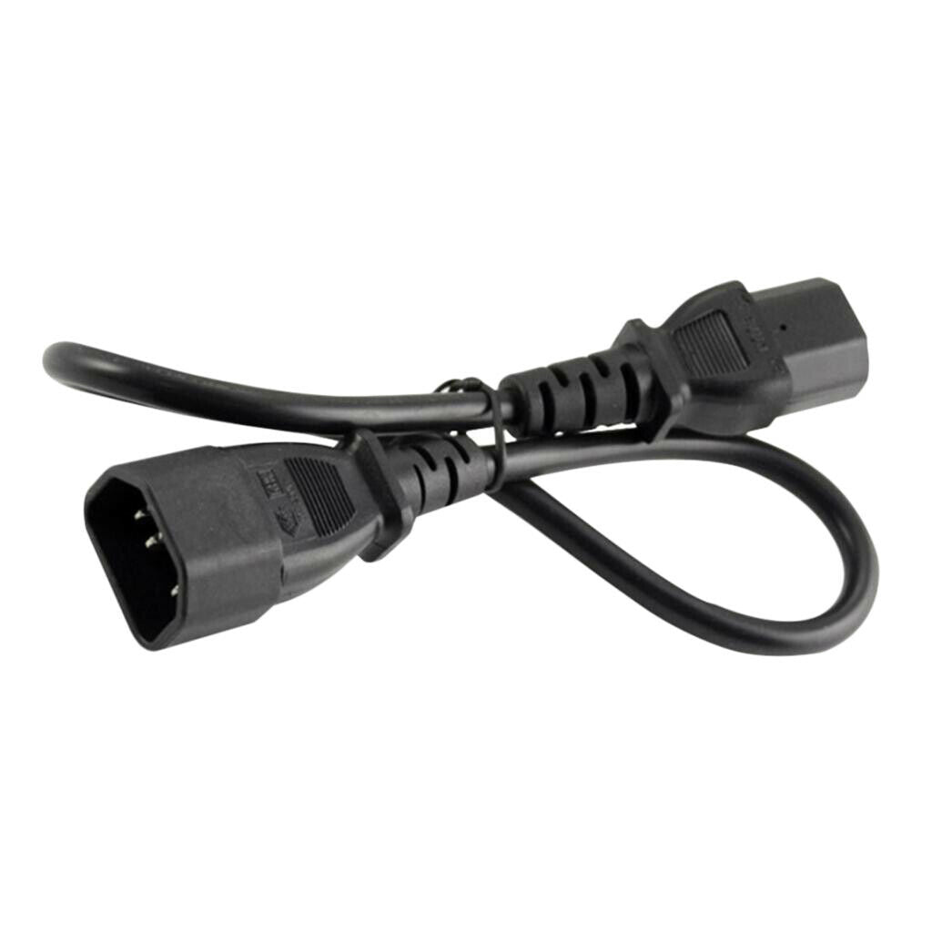 0.5m IEC320 C14 To C13 Power Extension Cable Cord For PDU Computer Printer