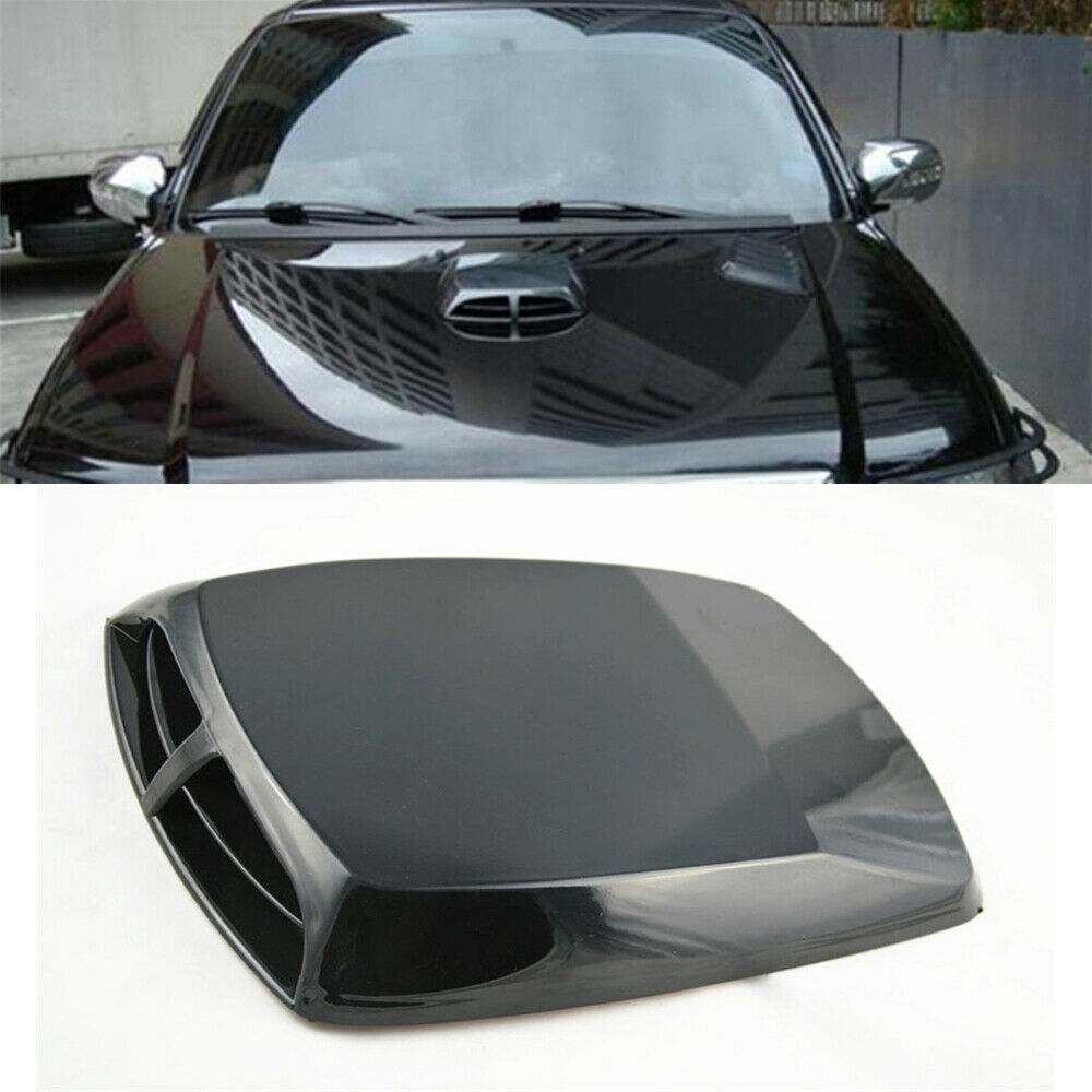 Car Truck Hood Scoop Vent Bonnet Cover Black Decorative Accessories Universal