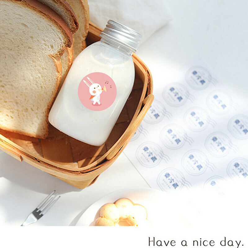 500pcs/roll Rabbit Thank you Stickers Gift Decor Seal labels Kids Reward .l8