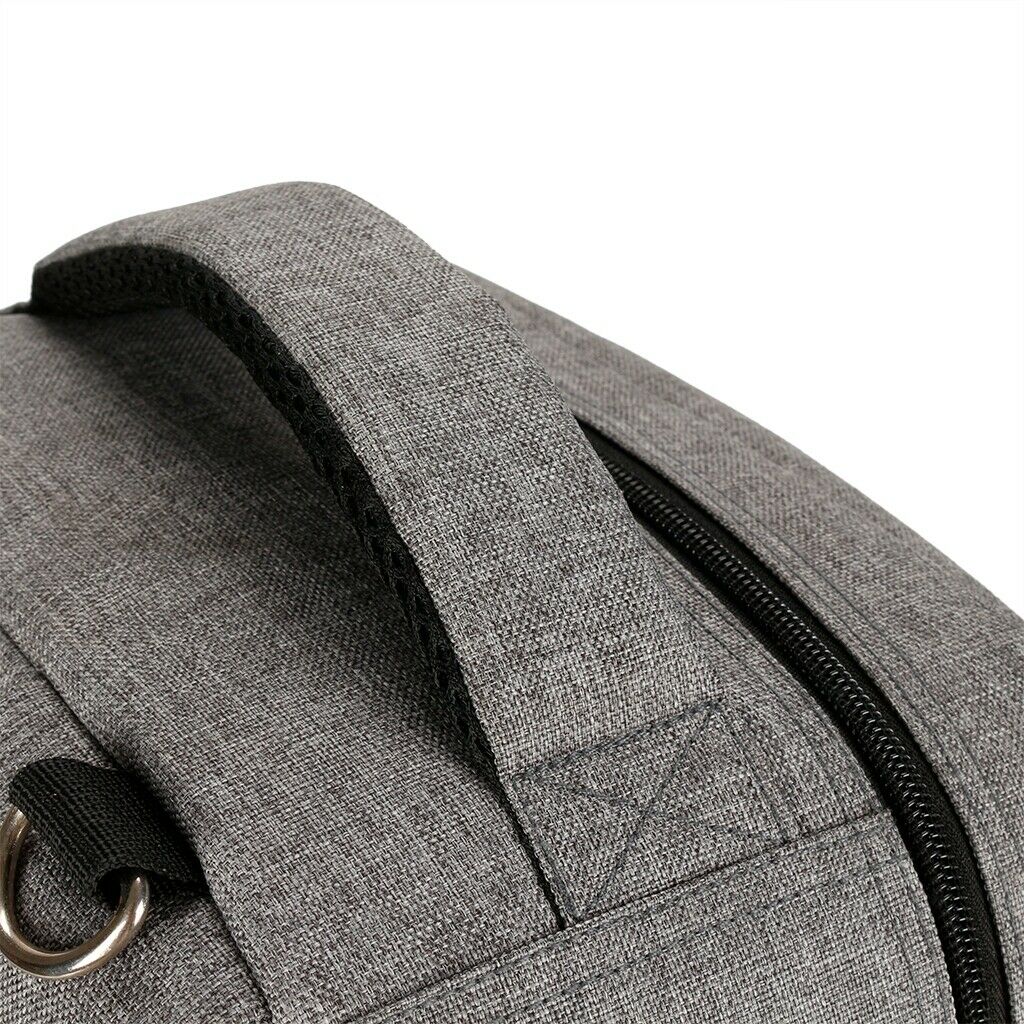 Large Capacity Business Travel Backpack Mummy Bag with USB Port Gray