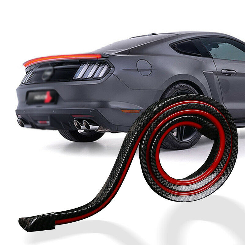1PC Spoiler for Cars Third Brake Light Turn Signal Red LED Strip Trunk Roof Wing