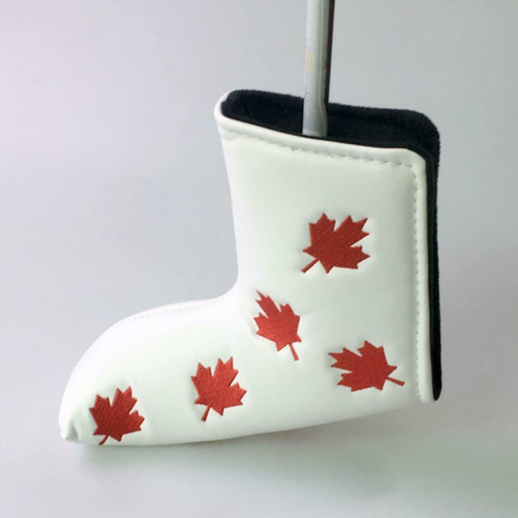 Golf Blade Putter Headcover Magnetic White Ball Stamp Stamper Keepsake Gift