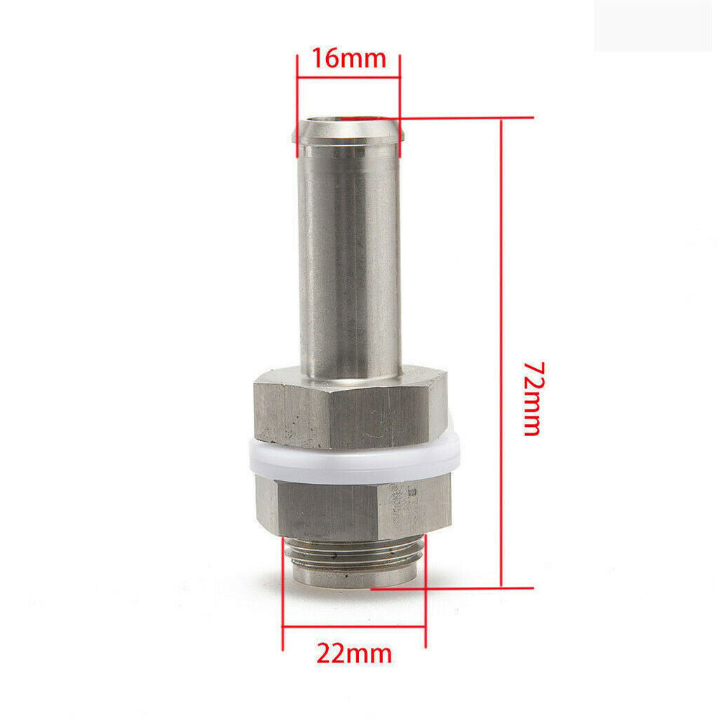 5/8" 16mm Turbo Oil Pan/Oil sump Return Drain Plug Bung Fitting Adapter SS
