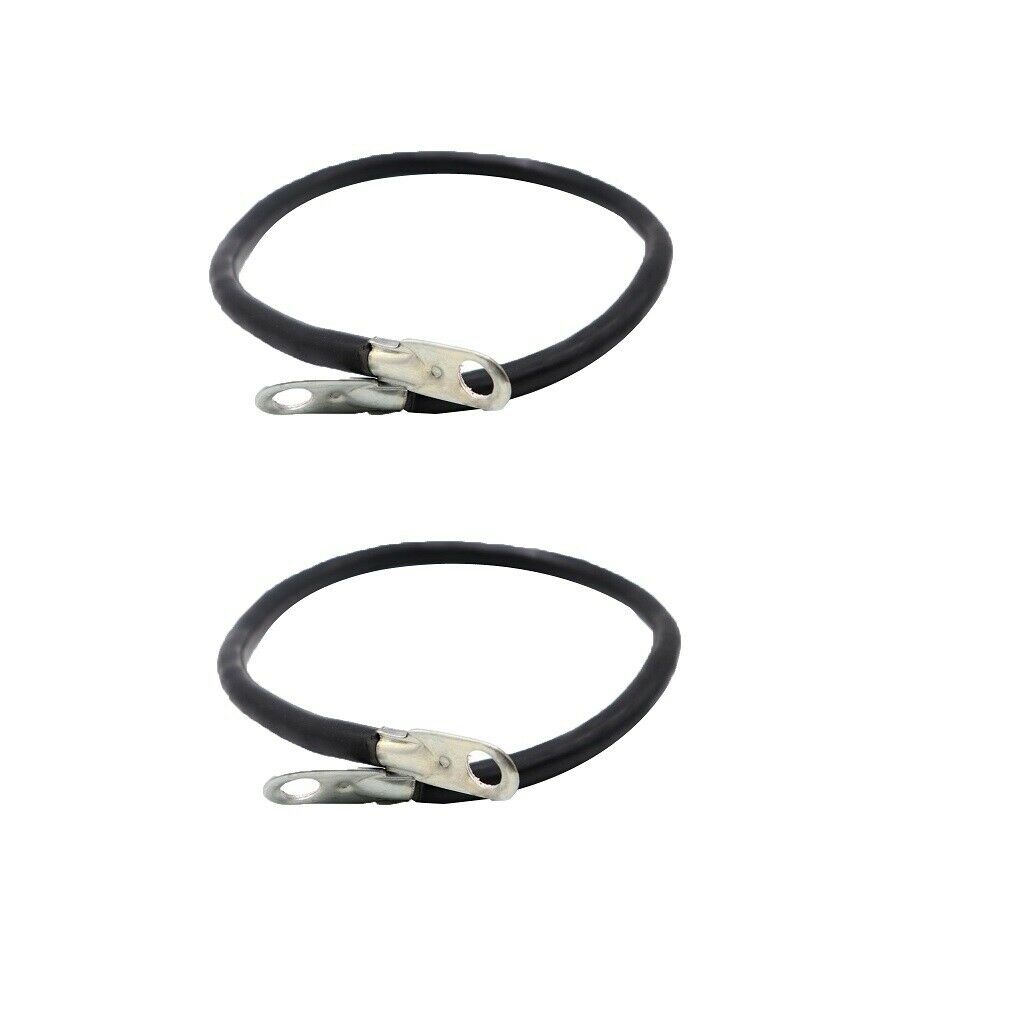 2Pcs Gauge Battery Cable Wire for Auto Marine Car Marine Boat RV Black