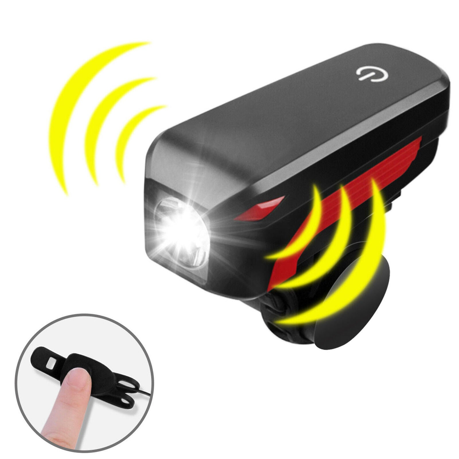 USB Rechargeable T6 LED Bicycle Bike Front Head Light Headlight Lamp +140dB Horn