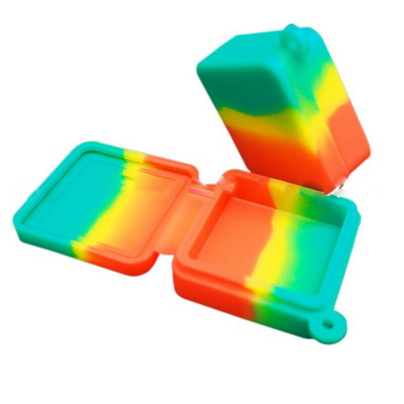 3pcs 7ml Silicone Container Wax/Oil Jar Non-Stick Mixed colors Wholesale .l8