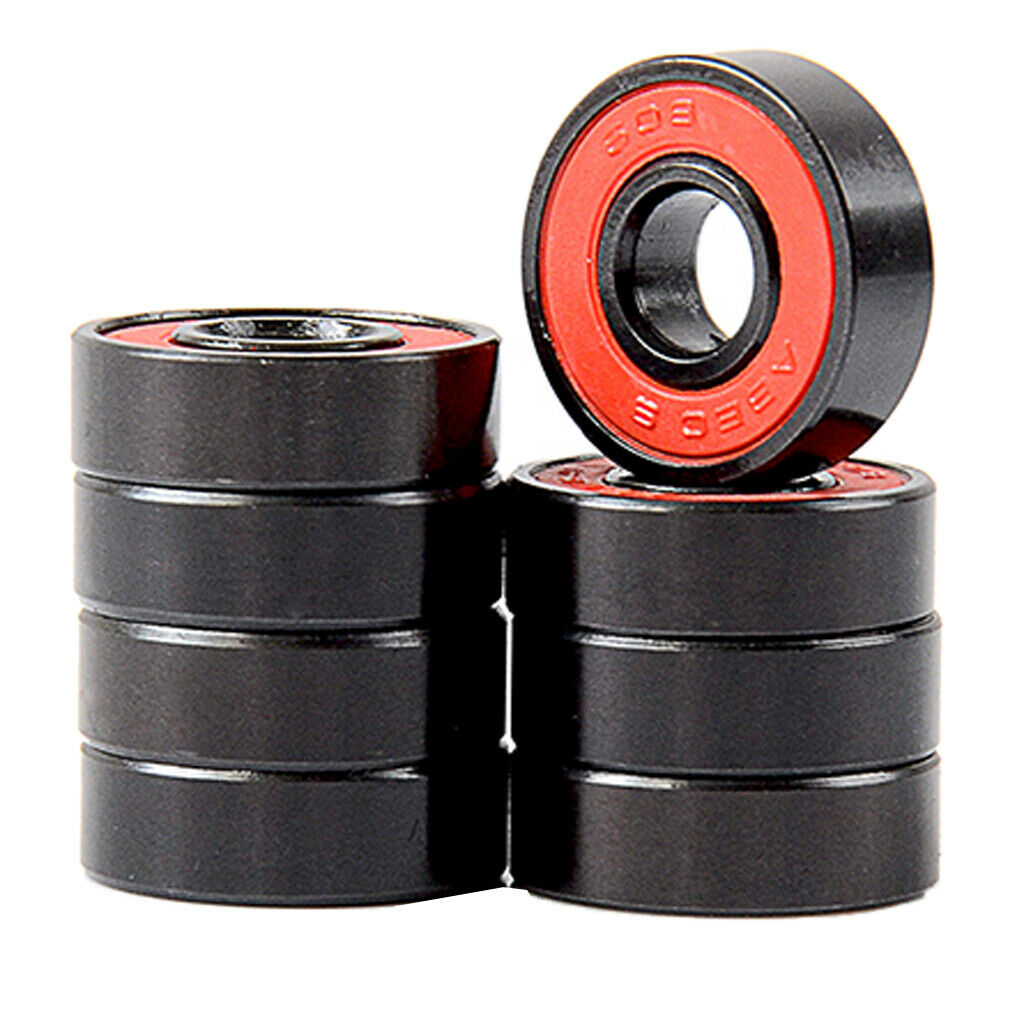 8 Pack Roller Skates Skateboard Longboard Wheel Bearings ABEC-9 608 Steel