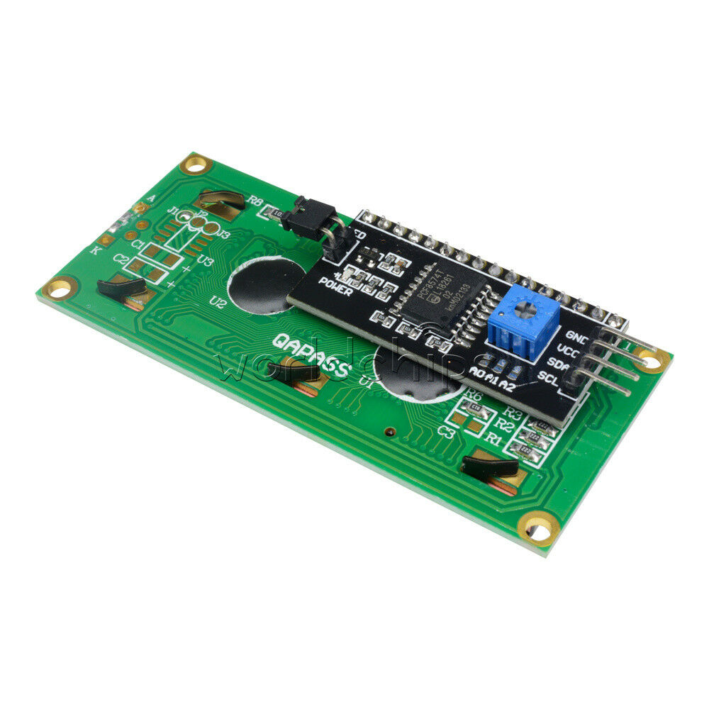 5PCS Blue Display IIC/I2C/TWI/SPâ€‹â€‹I Serial Interface 1602 16X2 LCD Module TOP