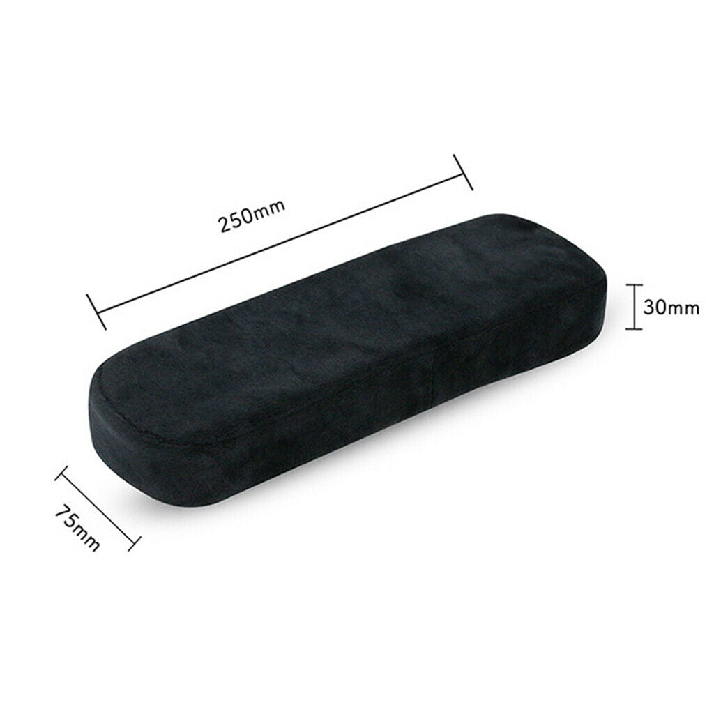 1 Pair Universal Washable Chair Armrest Pad Memory Foam Elbow Rest Relief Pillow