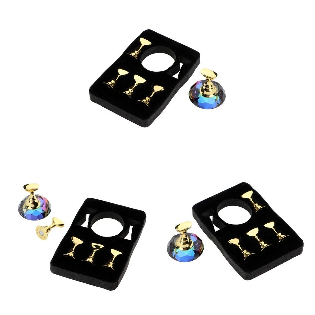 15-Pack Nail Tip Holder Stand Nail Art Display Stand for Salon DIY Practice