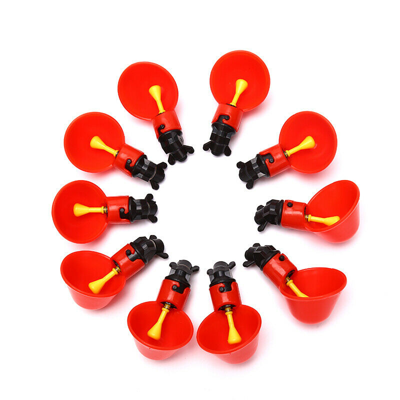 10pcs/lot Chicken Quail Hanging Water Cups Birds Automatic Drinker DrinkingFCA