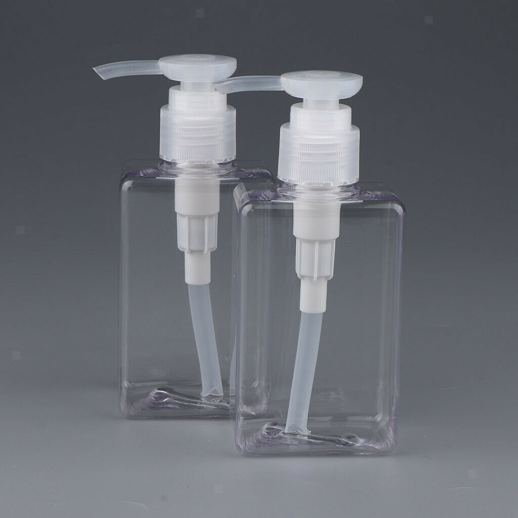 6Pcs 150ml PET Empty Pump Bottles Travel Dispenser for Emulsion Shower Gel