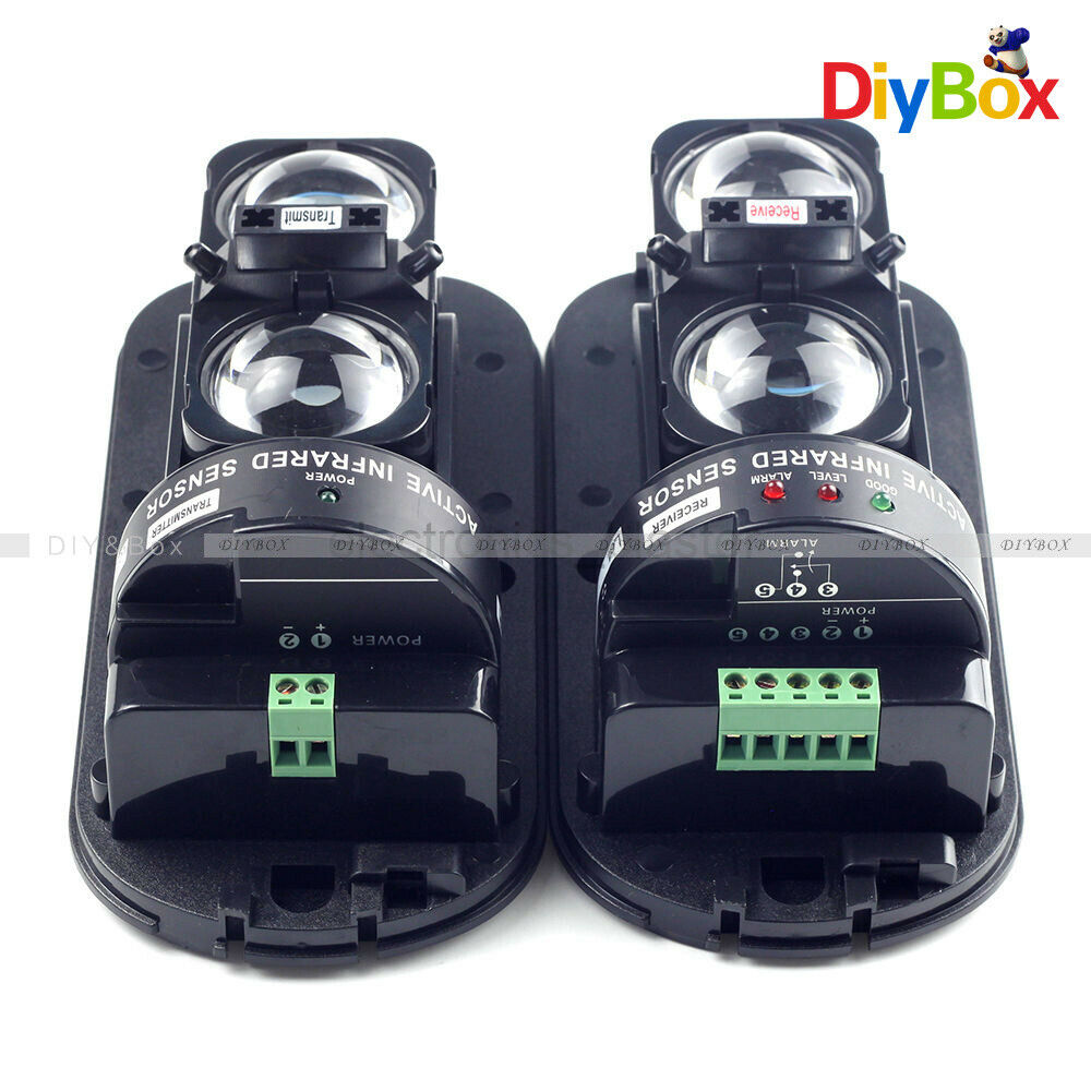 1Pair 100m Dual Beam IR Infrared Detector Module Burglar Alarm for Home Security